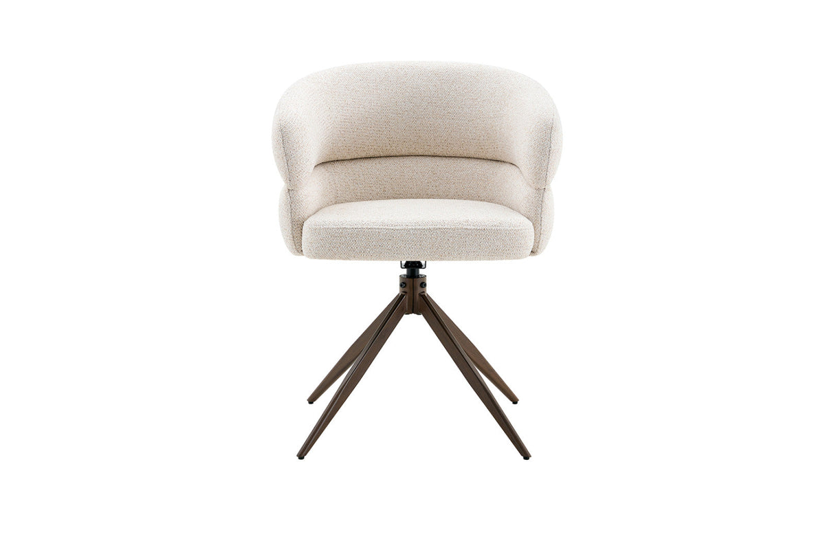 Chaise pivotante Leonie – Beige – vue principale
