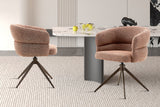 Chaise pivotante Leonie – Rouille – vue 2