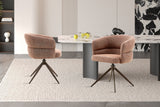Chaise pivotante Leonie – Rouille – vue 3