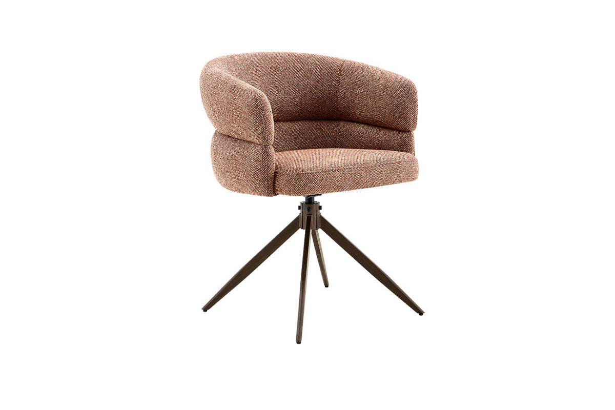 Chaise pivotante Leonie – Rouille – vue 5