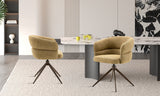 Chaise pivotante Leonie – Jaune – vue 3