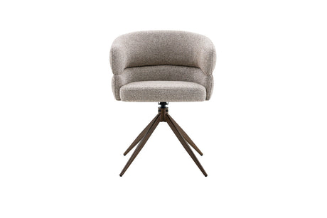 Chaise pivotante Leonie – Poivre – vue principale