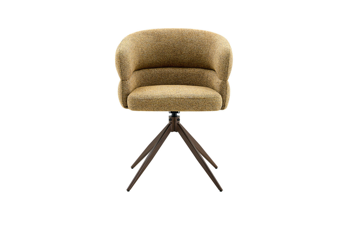 Chaise pivotante Leonie – Jaune – vue principale