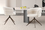 Chaise pivotante Leonie – Beige – vue 2