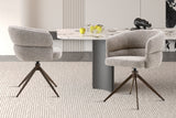 Chaise pivotante Leonie – Poivre – vue 2