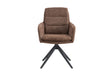 Chaise pivotante Lisold – Brun – vue principale