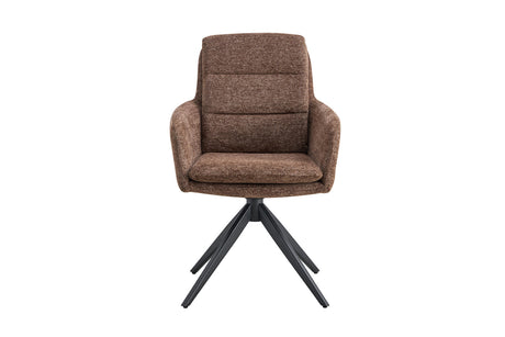 Chaise pivotante Lisold – Brun – vue principale