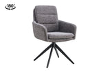Chaise pivotante Lisold – Gris foncé – vue 2
