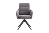 Chaise pivotante Lisold – Gris foncé – vue principale