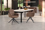 Chaise pivotante Lisold – Brun – vue 5