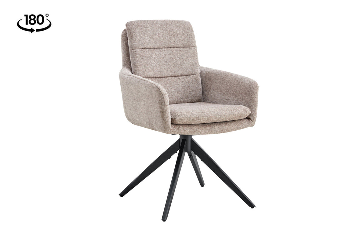 Chaise pivotante Lisold – Sable – vue 2