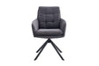 Chaise pivotante Luna – Gris – vue principale