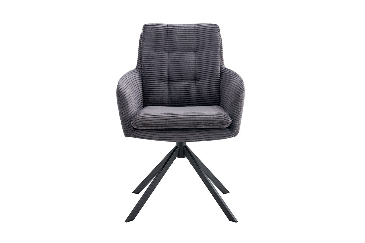 Chaise pivotante Luna – Gris – vue principale