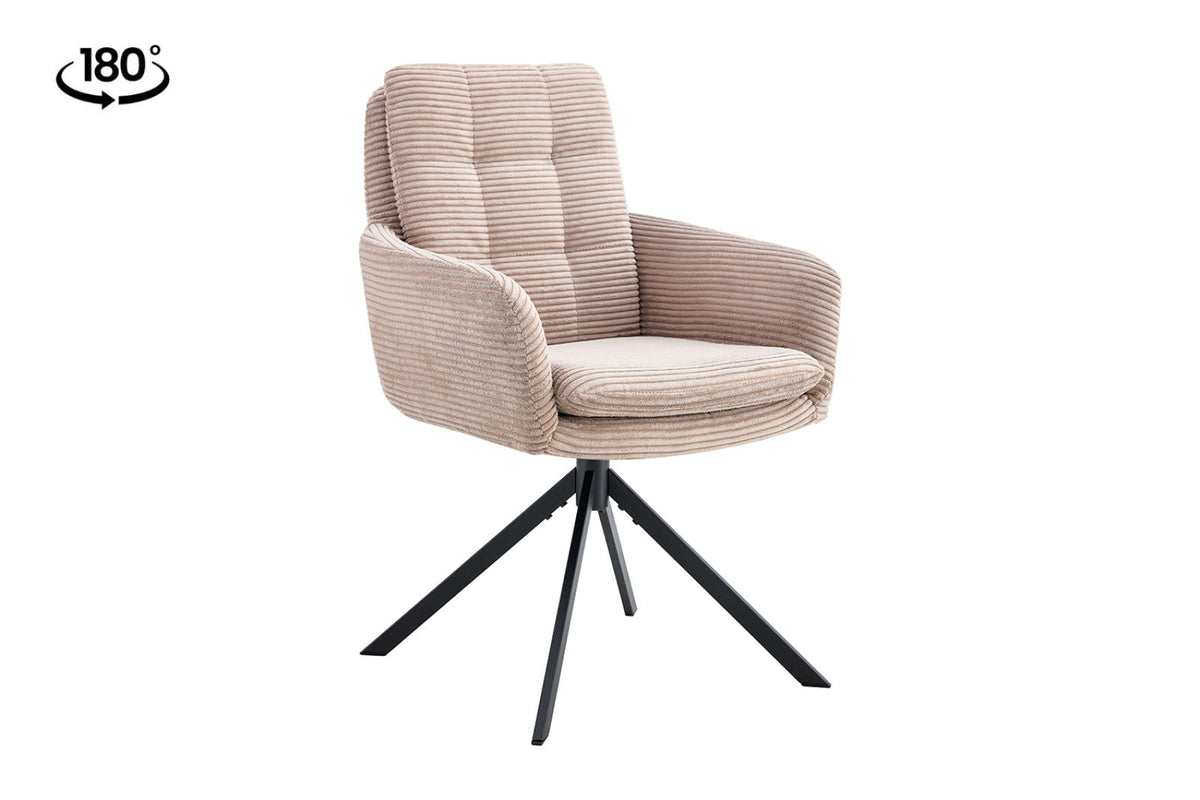 Chaise pivotante Luna – Sable – vue 5