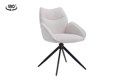 Chaise pivotante Mahi – Beige – vue principale