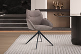 Chaise pivotante Mahi – Poivre – vue 4
