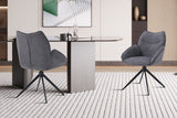 Chaise pivotante Mahi – Gris foncé – vue 3