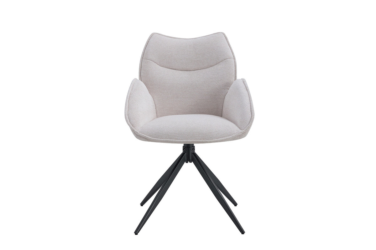 Chaise pivotante Mahi – Beige – vue 2