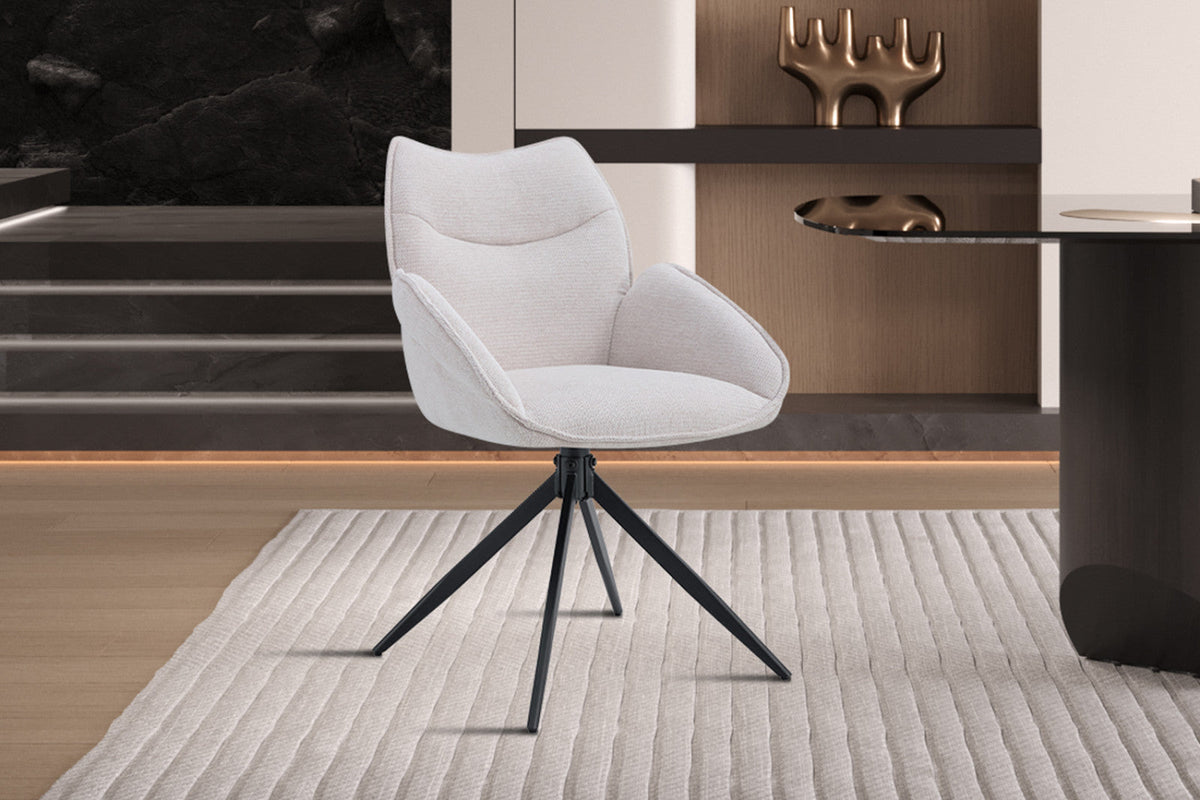 Chaise pivotante Mahi – Beige – vue 4