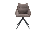 Chaise pivotante Mahi – Poivre – vue 2