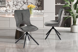 Chaise pivotante Mori – Gris foncé – vue 2