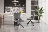 Chaise pivotante Mori – Gris foncé – vue 4
