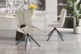 Chaise pivotante Mori – Gris clair – vue 2