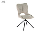 Chaise pivotante Mori – Gris clair – vue 5