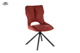 Chaise pivotante Mori – Rouge – vue 5