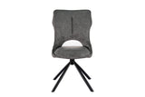 Chaise pivotante Mori – Gris foncé – vue principale