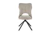 Chaise pivotante Mori – Gris clair – vue principale