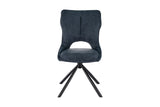 Chaise pivotante Mori – Bleu – vue principale