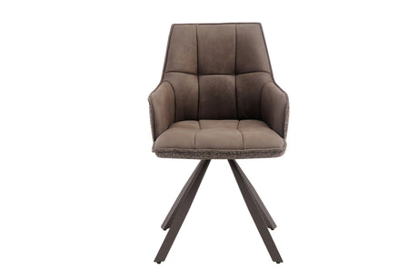 Chaise pivotante Solenne – Marron – vue principale