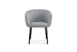 Chaise Sevilla – Tissu gris clair – vue 4