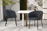 Chaise Sevilla – Tissu gris foncé – vue 2