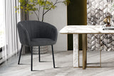 Chaise Sevilla – Tissu gris foncé – vue 3