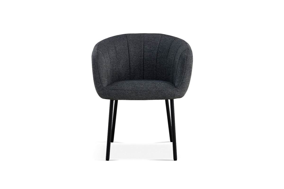 Chaise Sevilla – Tissu gris foncé – vue 4