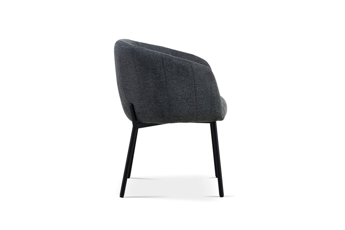 Chaise Sevilla – Tissu gris foncé – vue 5