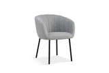 Chaise Sevilla – Tissu gris clair – vue principale