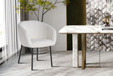 Chaise Sevilla – Bouclé blanc – vue 3