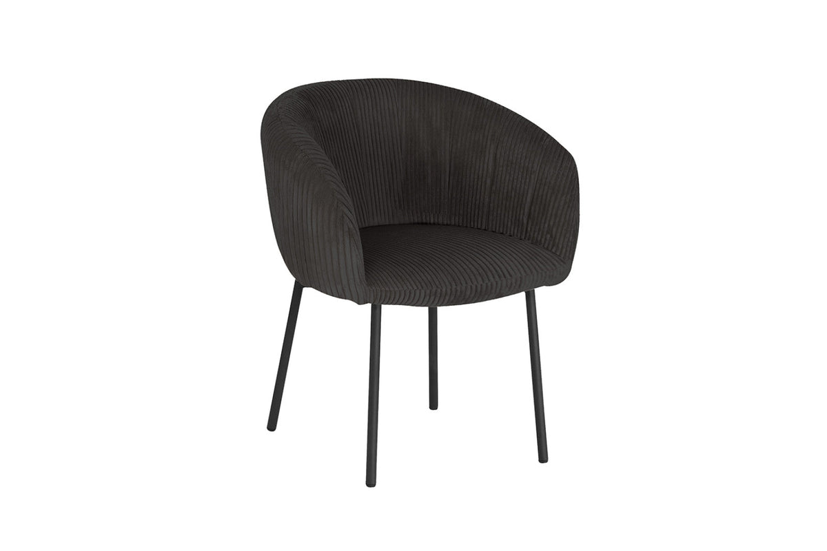 Chaise Sevilla – Corduroy gris – vue 4