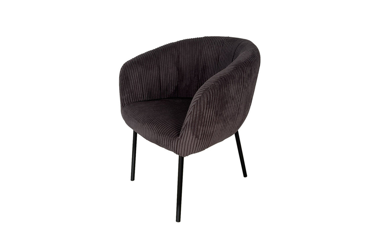 Chaise Sevilla – Corduroy gris – vue 5