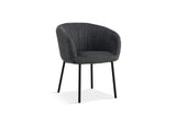 Chaise Sevilla – Tissu gris foncé – vue principale