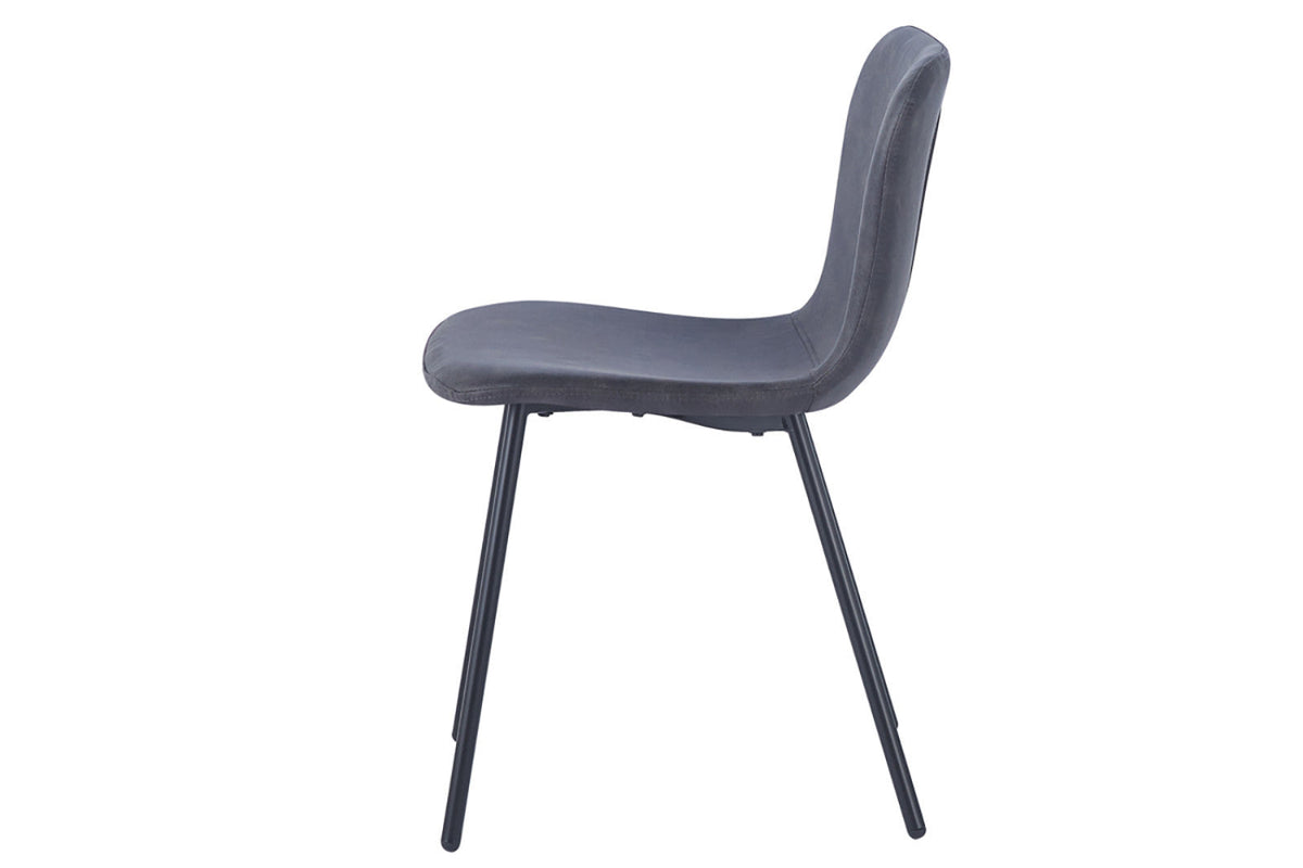 Chaise Susan – Gris foncé – vue 5