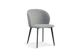 Chaise Toledo – Tissu gris clair – vue principale