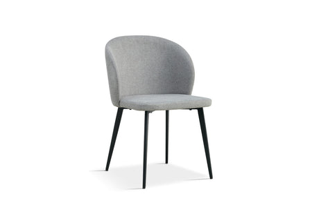 Chaise Toledo – Tissu gris clair – vue principale