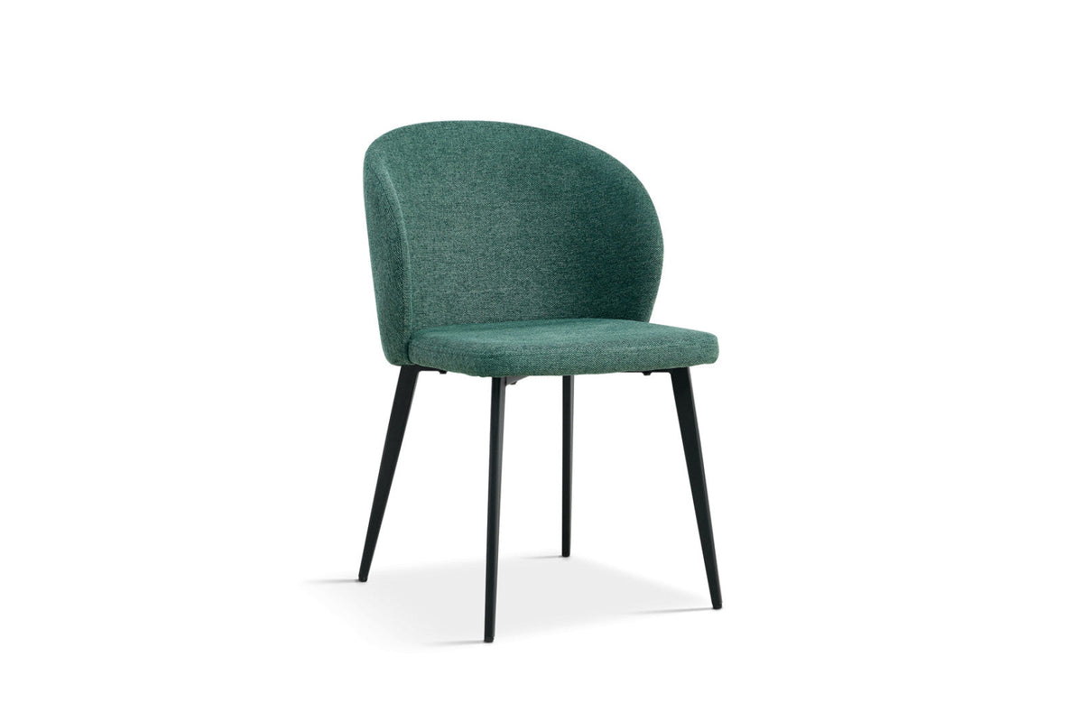 Chaise Toledo – Tissu vert – vue principale