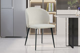 Chaise Toledo – Tissu beige – vue 3