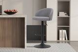 Tabouret de bar Arda – Gris clair – vue 3