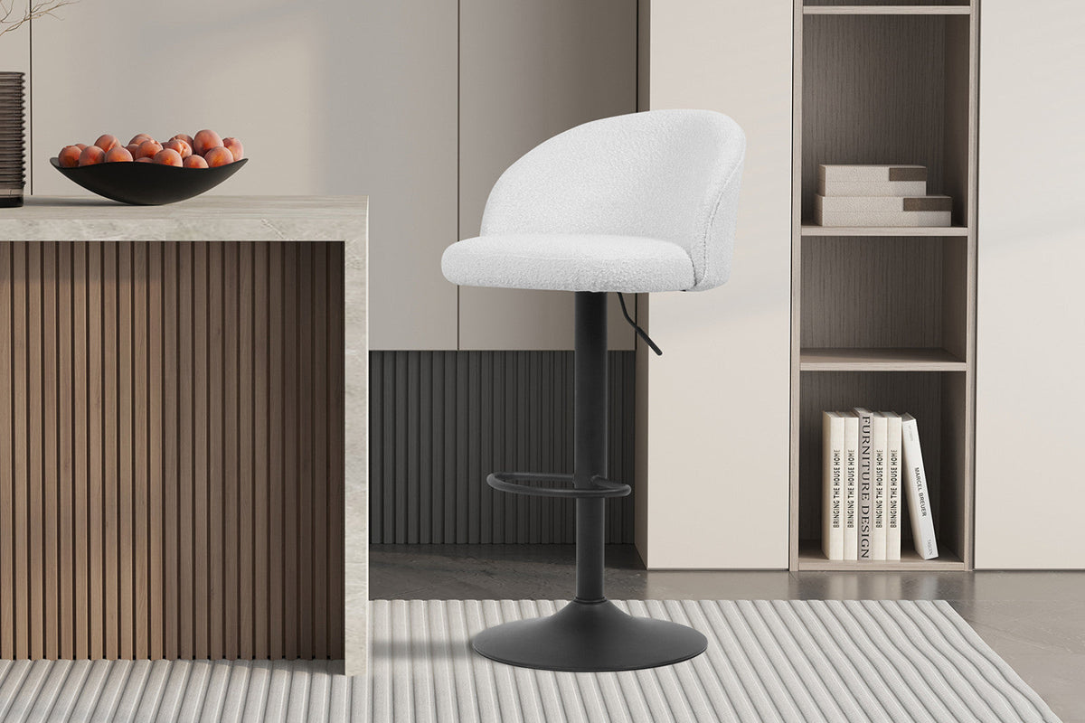 Tabouret de bar Arda – Blanc – vue 3